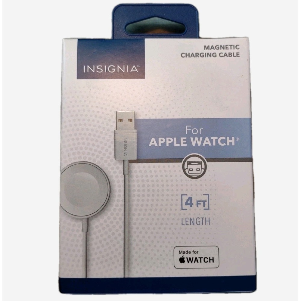 Insignia- Apple Watch Magnetic Charging Cable (4') - White‎